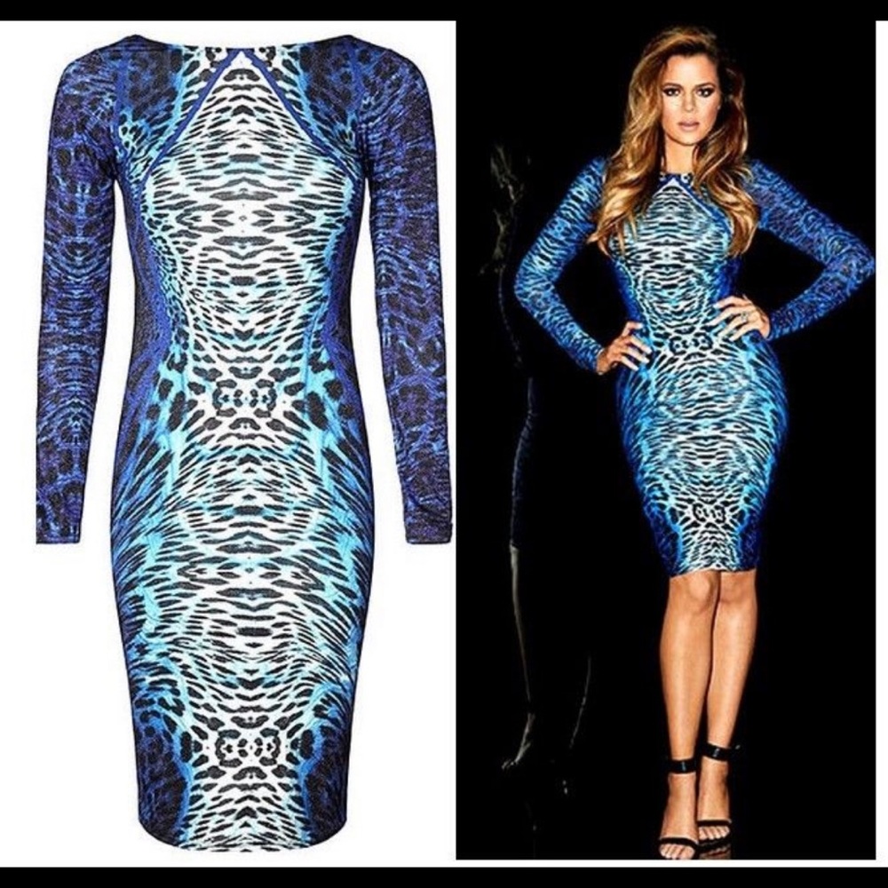 Leopard print Kardashian collection dress US 10